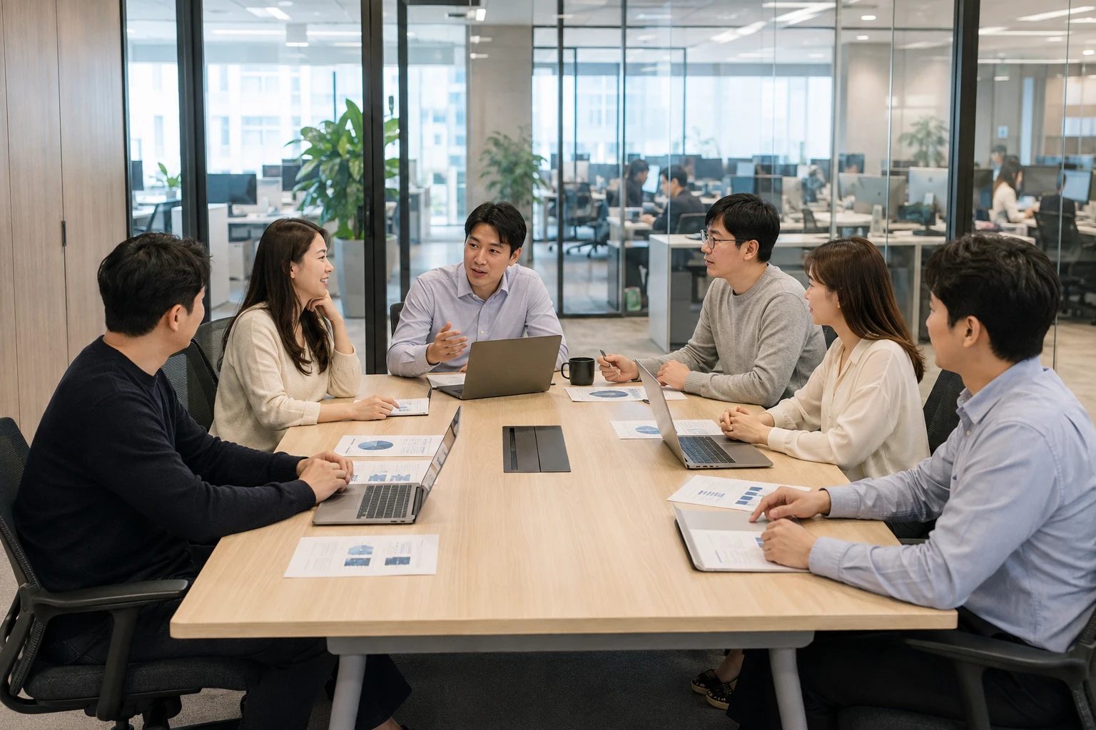 회의용 테이블 크기